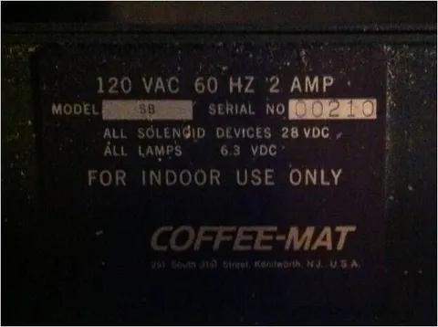 Manufacturer Plate*