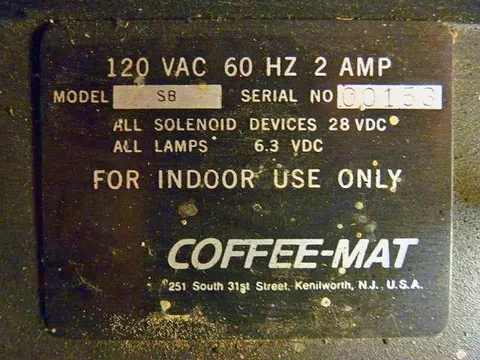 Manufacturer Plate*