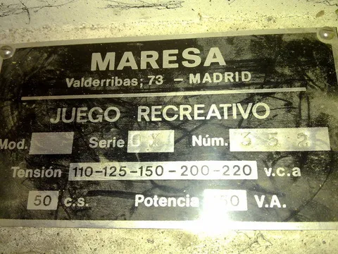 Manufacturer Plate*