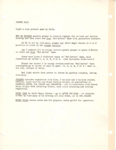 Promotional Game Feature Sheet*