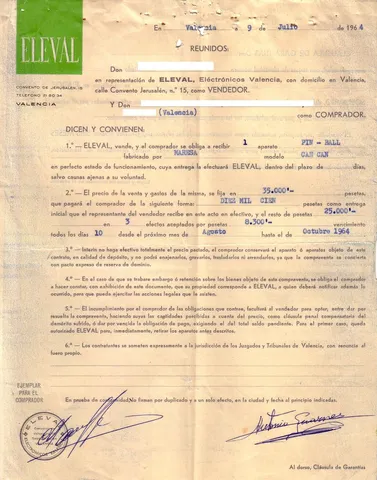 1964 Invoice*