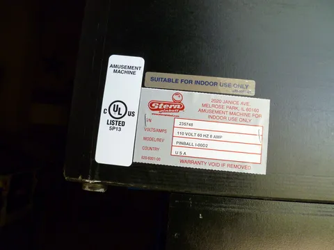 Manufacturer Sticker*