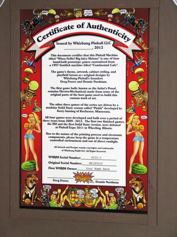 Certificate of Authenticity*
