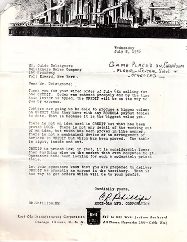 Letter to Distributor*