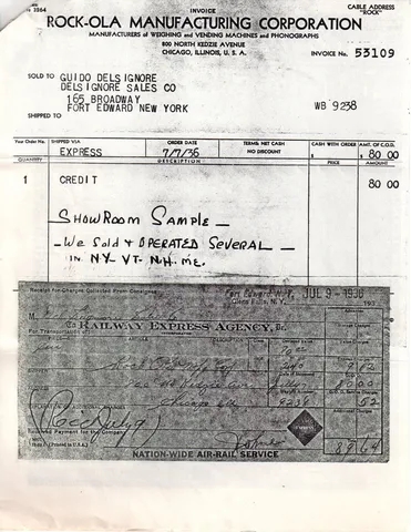 1936 Invoice*