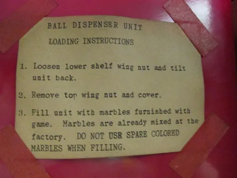 Marble Dispenser Instructions*
