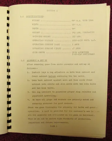 Game Specifications