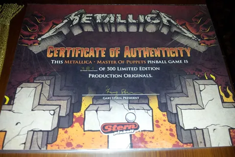 Certificate Of Authenticity*