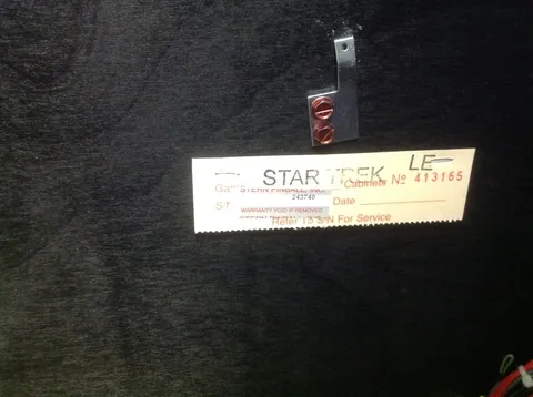 Inside Cabinet - Serial Number*