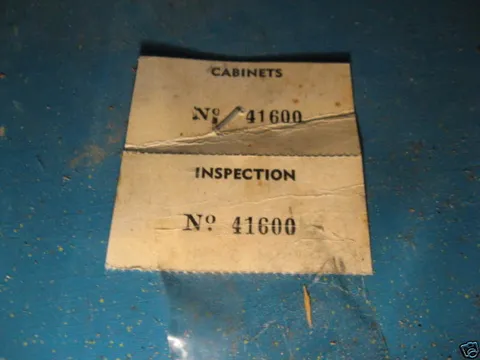 Serial Number Tag*