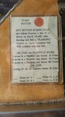 Instruction and Score Card*