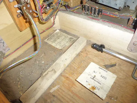 Inside Cabinet - Serial Number*