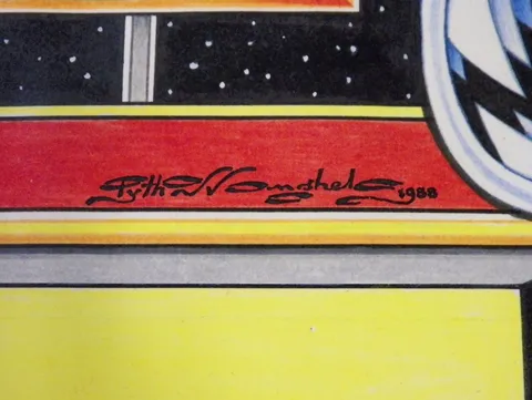 Original Backglass Artwork - Detail*