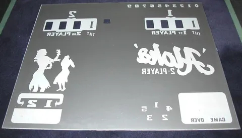 Early Production Backglass - Plexiglas - Reverse*