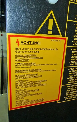 German Cabinet - Rear Sticker