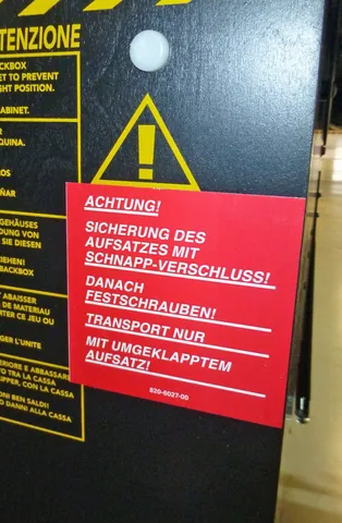German Cabinet - Rear Sticker