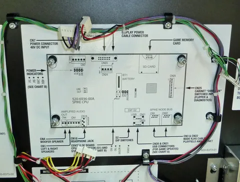 German Inside Backbox - Behind SPIKE Board*