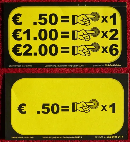 German Game - Price Cards
