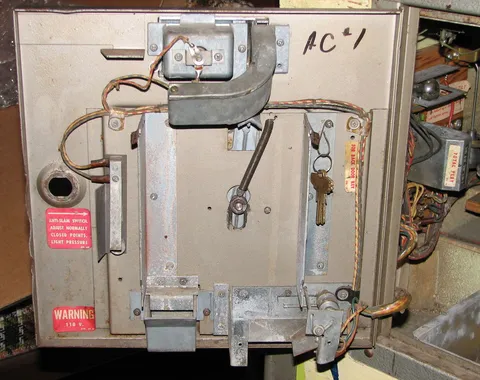 Inside Coin Door - Coin Mech Removed*
