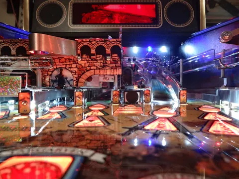 Illuminated Upper Playfield - Ball View