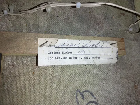 Inside Cabinet - Number Tag*