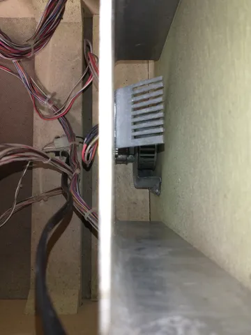 Inside Cabinet - Rear - 5v Regulator Heat Sink and Fan*