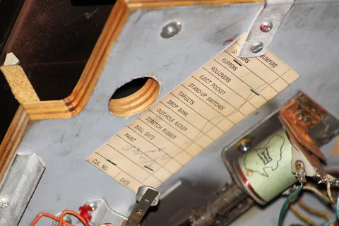Under Playfield - Dated Checklist*