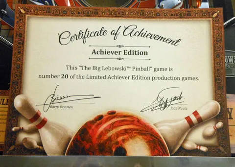 Achiever Edition Certificate