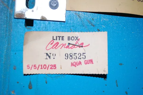 Inside Backbox - Serial Number*
