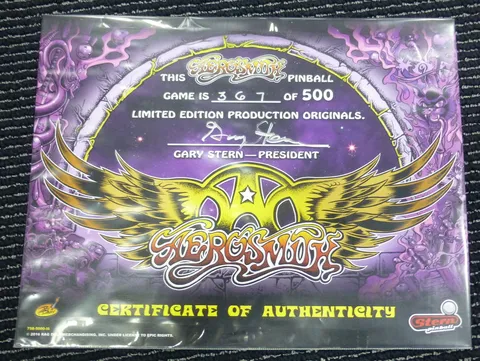 Limited Edition Certificate*