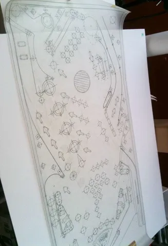 Playfield Mylar Drawing
