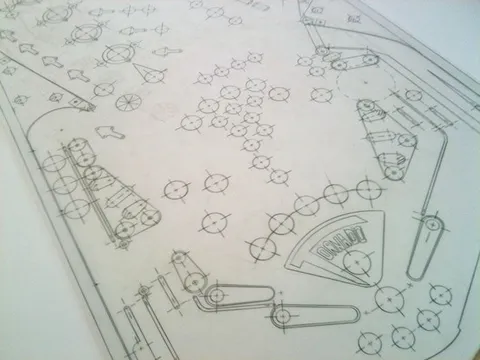Playfield Mylar Drawing
