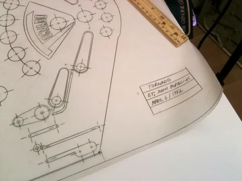 Playfield Mylar Drawing Date