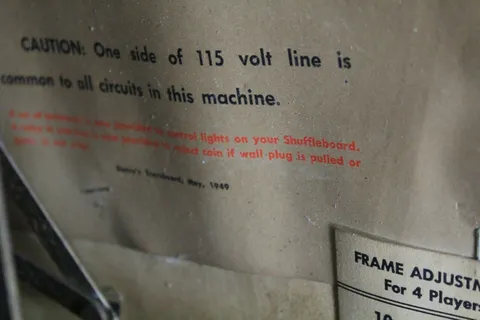 Inside Cabinet - Manufacture Date