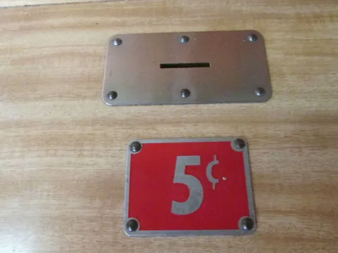 Coin Insert and Price Plates*