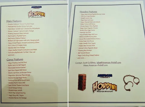 Prototype Game Features Lists