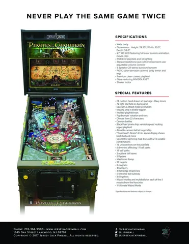 Flyer - Game Features - Back