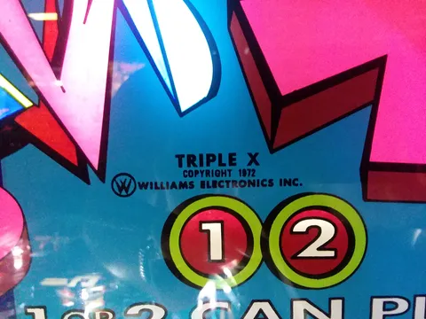 Backglass Copyright Date