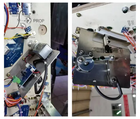 Under Playfield - Swinging Target Mechanism