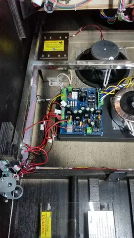 Inside Cabinet - Power Supply and Shaker Assembly