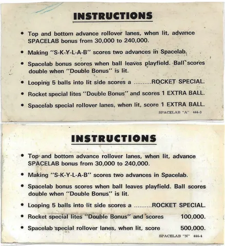 Instruction Cards