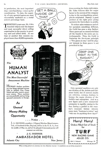 Coin Machine Journal Article*
