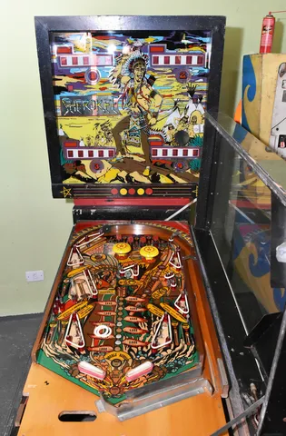 Playfield Glass in Service Position*