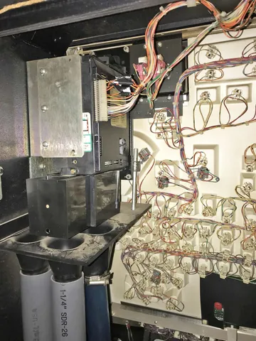 Inside Cabinet - Coin and Token Acceptor*