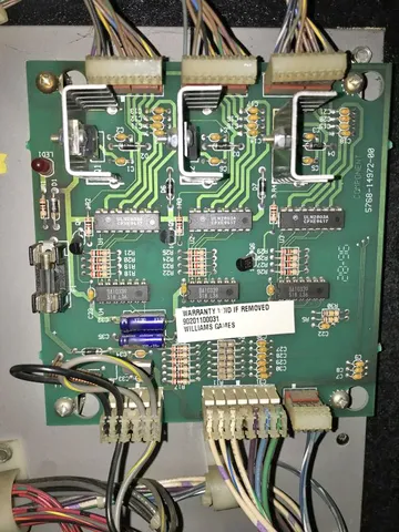 Inside Back Door - Motor Control Board*