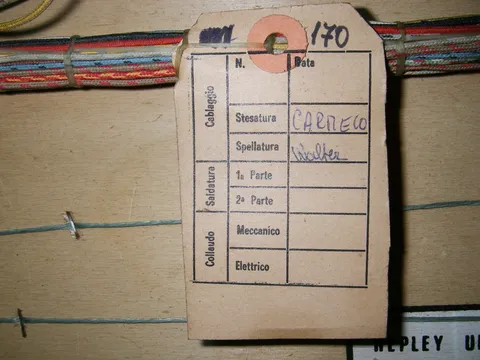 Inside Backbox - Inspection Tag*
