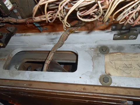 Plug Mounting Panel Hanging In Pedestal Hole