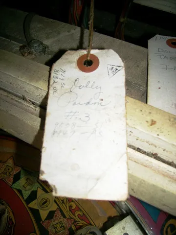 Early Production Handwritten Wiring Harness Tag*