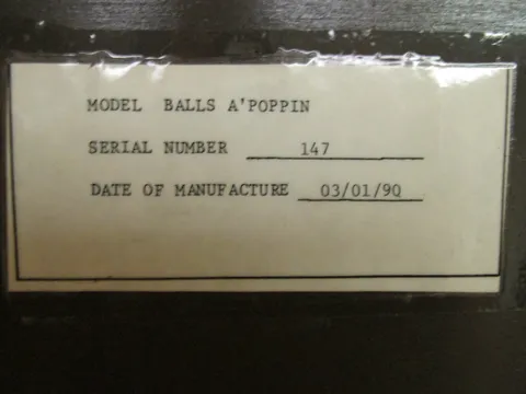 Cabinet - Serial Number*