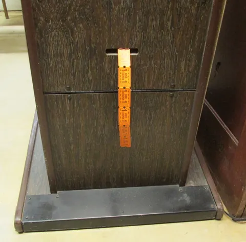 Cabinet - Lower Front - Tickets Dispensed*